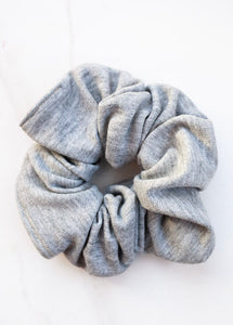 Bamboo Heather Grey Knit Scunchie