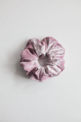 Holiday Velvet  Scrunchie - Pink
