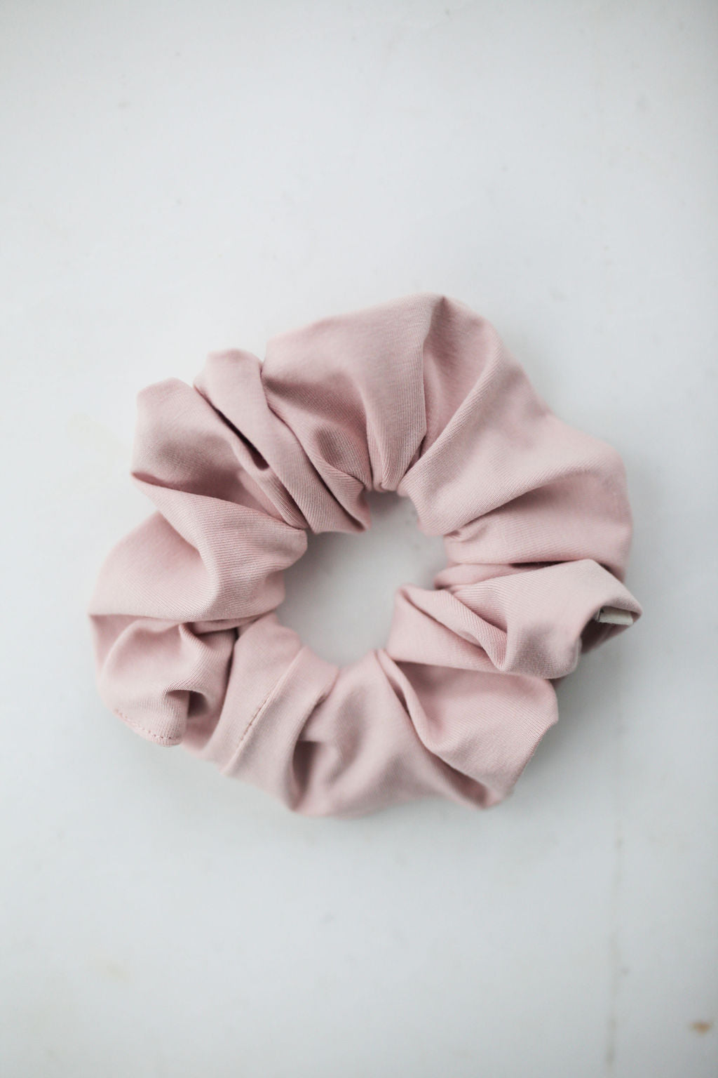 Cotton Luxe Jersey - Blush Scrunchie